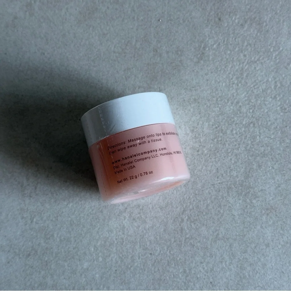 Hanalei Sugar Lip Scrub 22g - Hydrating Exfoliator - Picture 2 of 2